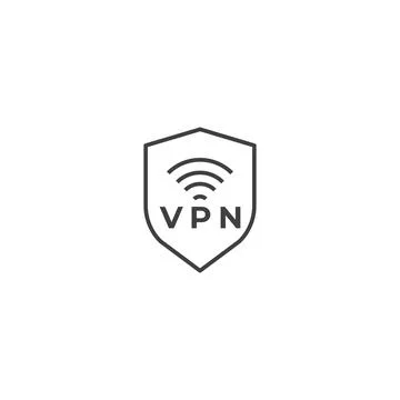 Internet Security, VPN and shield protect. Vector icon template Stock Illustration