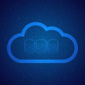 Internet server and cloud .. Stock Illustration