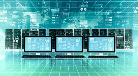 Internet server concept Stock-Illustration