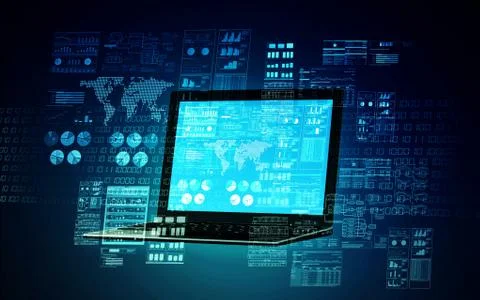 Internet server concept  Stock Illustration