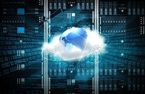 Internet server concept Stock Illustration