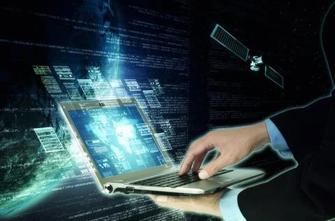  Internet Server Programming Technology Concept Internet Programming Techn... Foto stock