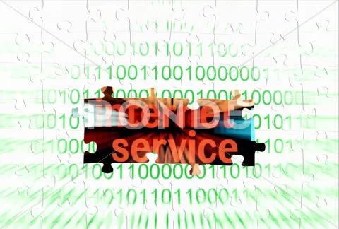 Internet service Stock Illustration