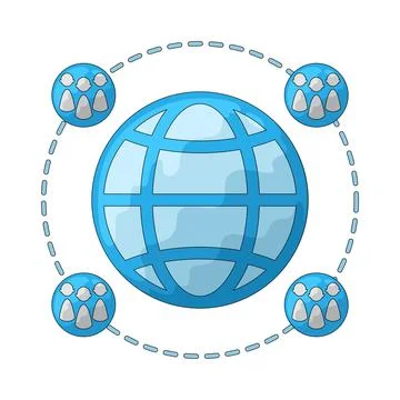 Internet service illustration Stock Illustration
