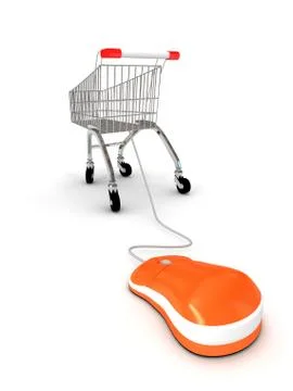 Internet shopping concept 库存插图