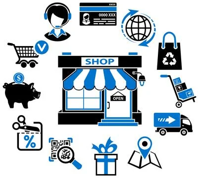 Internet Shopping Concept Stock Illustration