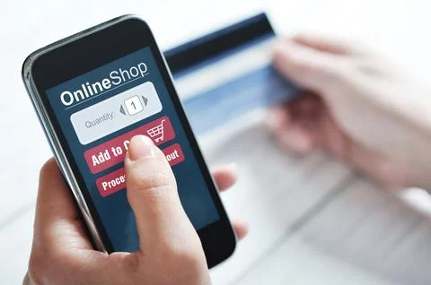 Internet shopping concept Stock Photos