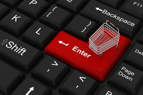 Internet shopping Stock Illustration