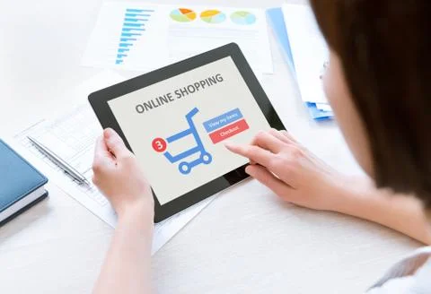 Internet shopping Stock Photos