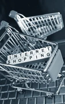 Internet shopping Stock Photos