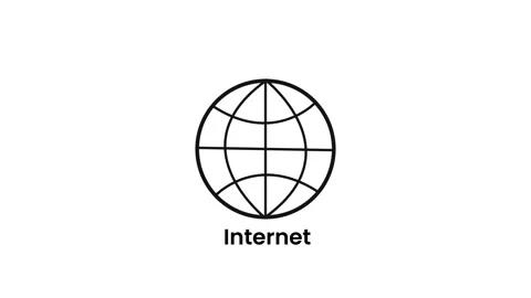 Internet sign in computer. world globe icon loop modules for concept backgr.. Stock Footage 321737564