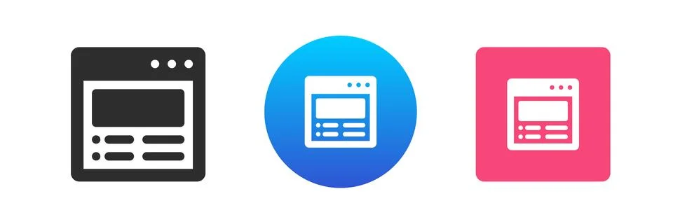 Internet site window web page browser digital cyberspace information search.. Stock-Illustration