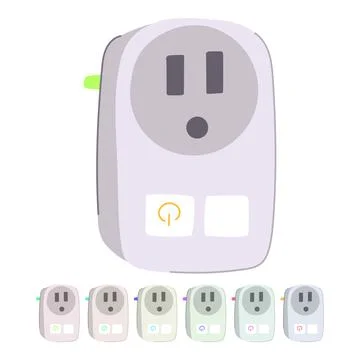 Internet smart home hub vector cartoon graphic Stock Illustration