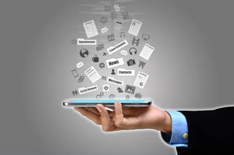 Internet on Smart Phone Stock Illustration