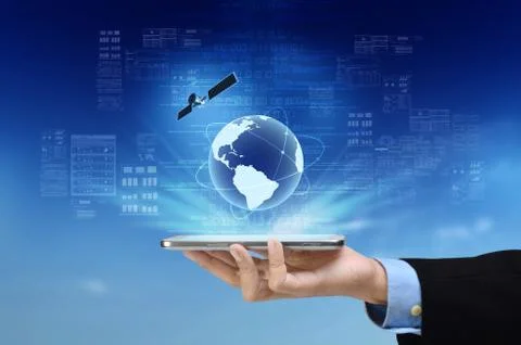 Internet smart phone Stock Photos