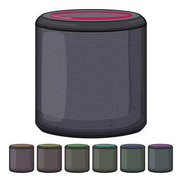 Internet smart speaker cartoon vector graphic 스톡 일러스트