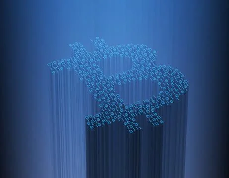 Internet Smart Technology, Bitcoin, Internet Finance Illustration