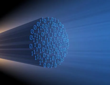 Internet Smart Technology, Data Transmission and Network Illustrazione stock