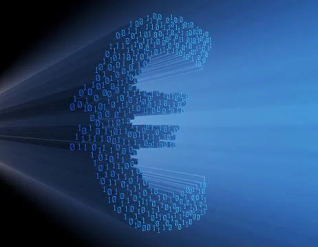 Internet Smart Technology, Euro, Internet Finance Illustration