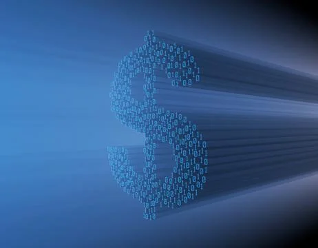 Internet Smart Technology, US Dollar, Internet Finance Illustration