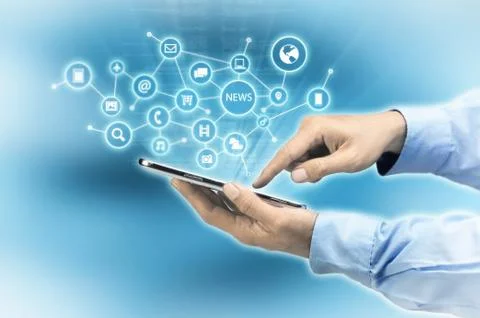 Internet Smartphone Stock Illustration