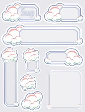 Internet Soap Template Illustrazione stock