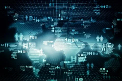 Internet Social Media concept Stock Illustration