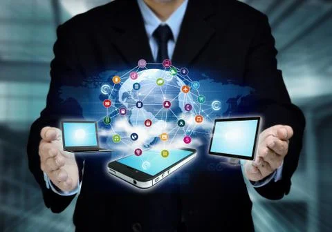 Internet software and application Stock Photos