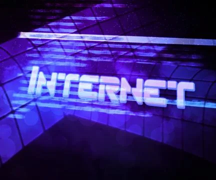 Internet source code violet background Stock Illustration