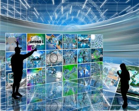 Internet space Stock Illustration