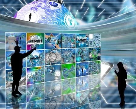 Internet space Stock Illustration