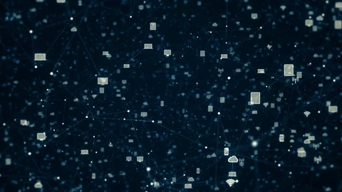 Internet space - tech and futuristic backgrounds Stock Footage 122200035