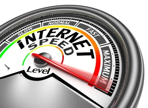 Internet speed conceptual meter Illustrazione stock