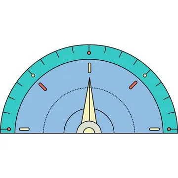 Internet speed dashboard meter flat vector icon Stock Illustration