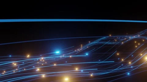 Internet speed line wave animate network background Stock Footage 243698350