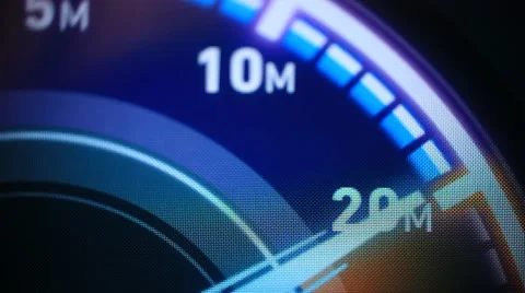 Internet speed test on computer screen Stock Footage 62788365