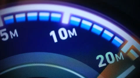 Internet speed test on computer screen Stock Footage 62788388