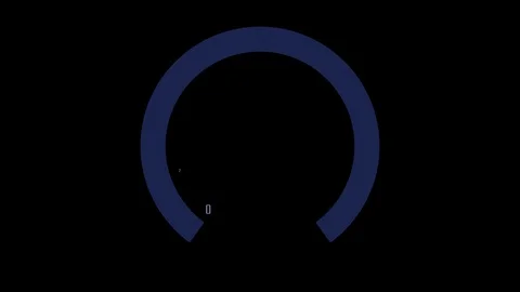 Internet speedometer on transparent background with alpha channel. Stock Footage 127706912