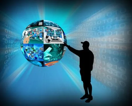 Internet sphere Illustrazione stock