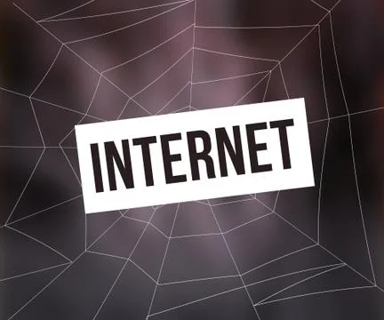 Internet spider web Stock Illustration