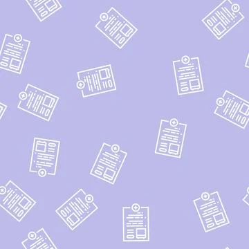 Internet store product subscription line seamless pattern Stock Illustration
