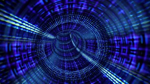 Internet Streaming Abstraction Stock Illustration
