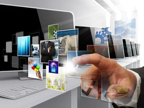Internet streaming images Foto stock