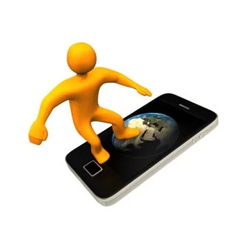 Internet surfer Stock Illustration