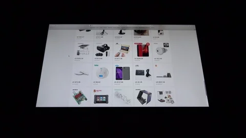 Internet Surfing Computer Screen dolly zoomout Shot Web Stock Footage 92842487