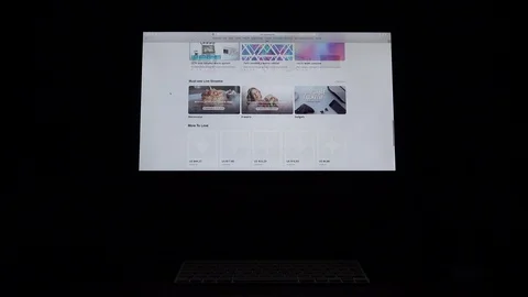 Internet Surfing Computer Screen Shot Web 库存影片 92842493