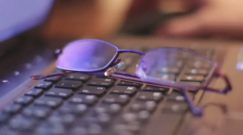 Internet surfing at night Stock Footage 45530366