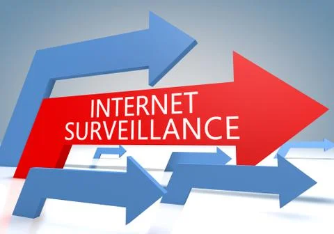 Internet surveillance Stock Illustration