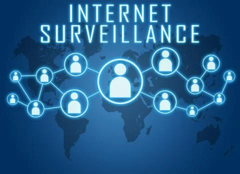 Internet surveillance Stock Illustration