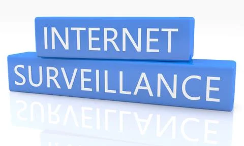Internet surveillance Stock Illustration